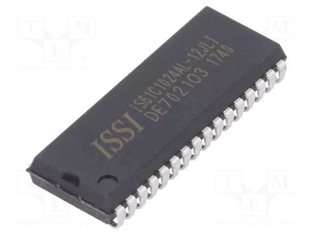 IC: SRAM memory; 1MbSRAM; 128kx8bit; 5V; 12ns; SOJ32; parallel ISSI IS61C1024AL-12JLI