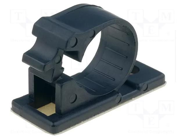 Screw down self-adhesive holder; 15mm; polyamide; black; UL94V-2 KSS WIRING 11J-S
