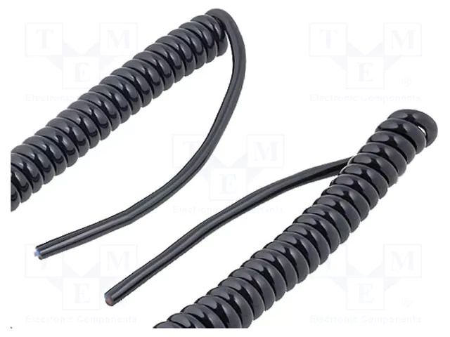 Wire: coiled; H05BQ-F; 4G1mm2; unshielded; PUR; black; 300V,500V; 1m HELUKABEL HELUKABEL-86386