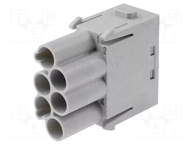 Connector: HDC; module; male; 16A; 830V; Han-Modular®; PIN: 6; Han E® HARTING 09140063041