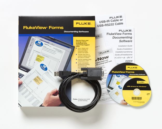 FlukeView Forms Software + Cable (8845A/8846A), Fluke FVF-SC4