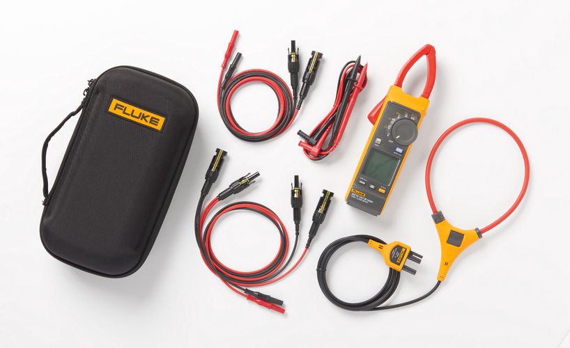 Fluke 393 FC Clamp Meter and MC4 Test Leads Bundle, Fluke FLK-393FC-PVLEAD 0195112041215; 0195112041215