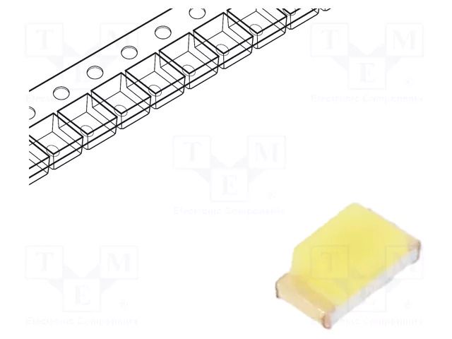 LED; white cold; SMD; 0603; 500÷650mcd; 120°; 20mA; 2.8÷3.6VDC WAH WANG HOLDING WW-WIS190TS-G