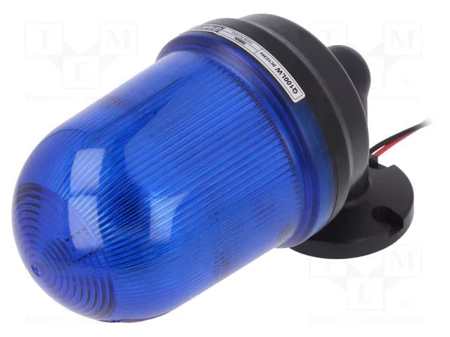 Signaller: lighting; flashing light,continuous light; blue; IP65 QLIGHT Q100LW-12/24-B