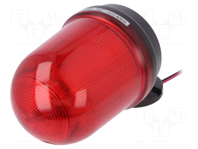 Signaller: lighting; flashing light,continuous light; red; Q125L QLIGHT Q125LW-12/24-R