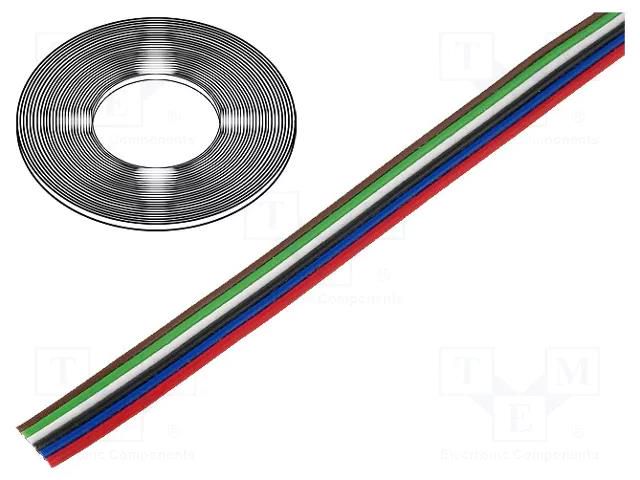 Wire: ribbon; TLWY; 6x0.35mm2; stranded; Cu; unshielded; PVC; 150V TECHNOKABEL 5.2.148