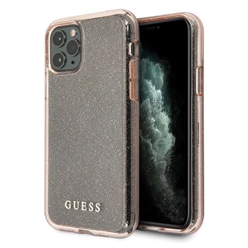 Guess GUHCN65PCGLPI iPhone 11 Pro Max pink/pink hard case Glitter, Guess 3700740476062