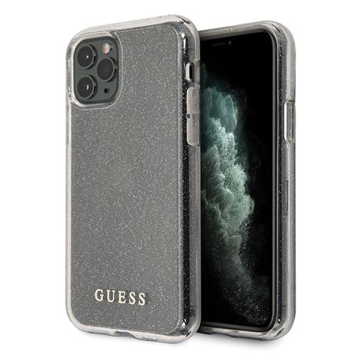 Guess GUHCN65PCGLSI iPhone 11 Pro Max silver/silver hard case Glitter, Guess 3700740476505 3700740476505