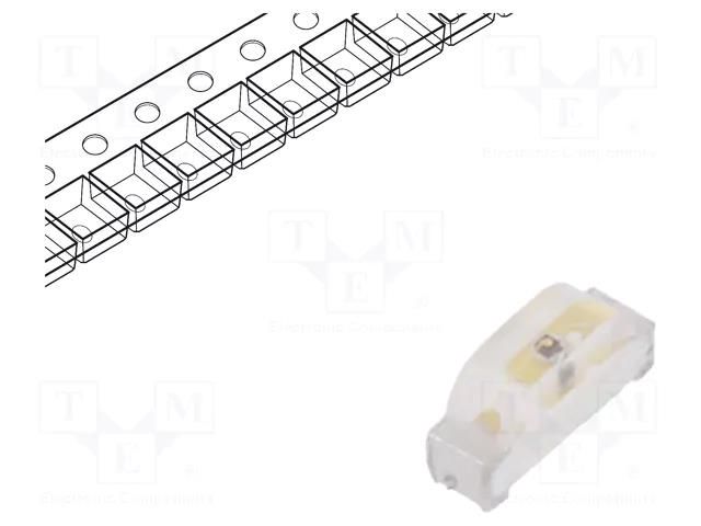 LED; yellow green; SMD; 0804; 16.8÷20.5mcd; 2.1x1x0.6mm; 130°; 20mA EVERLIGHT 12-215SYGC/S530-E2