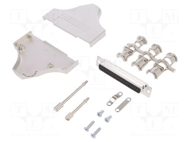 Connector: D-Sub; PIN: 37; plug; female; angled; soldering; black ENCITECH MHDM35-37-DMS-K