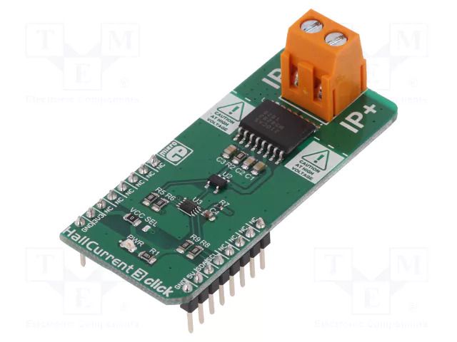 Click board; prototype board; Comp: MLX91210; ammeter MIKROE MIKROE-3118