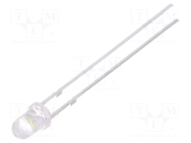 LED; green (fluorescent green); 3mm; 10000÷12000mcd; 30°; 6.5÷7lm OPTOSUPPLY OSG74L3131A