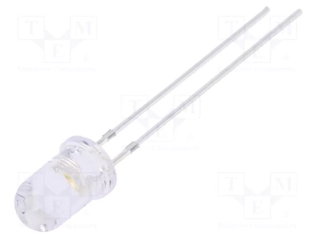 LED; white warm; 5mm; 18000÷22000mcd; 15°; Front: convex OPTOSUPPLY OSM5DK5111A
