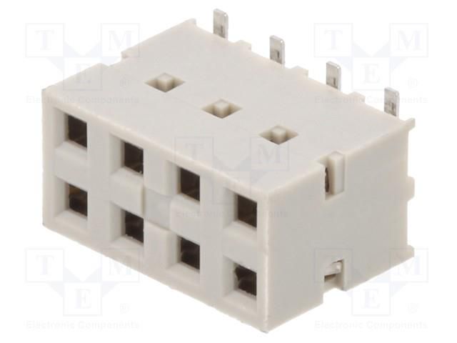 Connector: PCB to PCB; socket; female; PIN: 8; Dubox®; vertical; SMT AMPHENOL COMMUNICATIONS SOLUTIONS 89898-304ALF