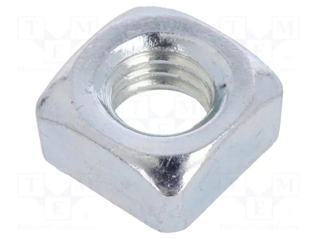 Nut; square; M6; 1; steel; Plating: zinc; H: 5mm; 10mm; BN 147; DIN 557 BOSSARD B6/BN147