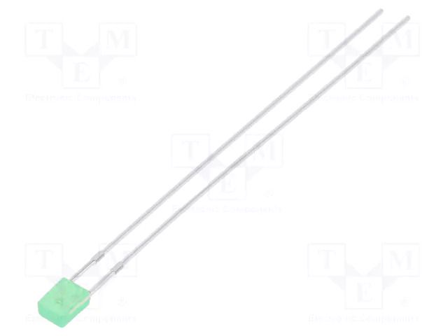 LED; yellow green; rectangular; 3.2x2x4.15mm; 20÷45mcd; 130°; 20mA LUCKYLIGHT LL-234GD2Q-1B-L54