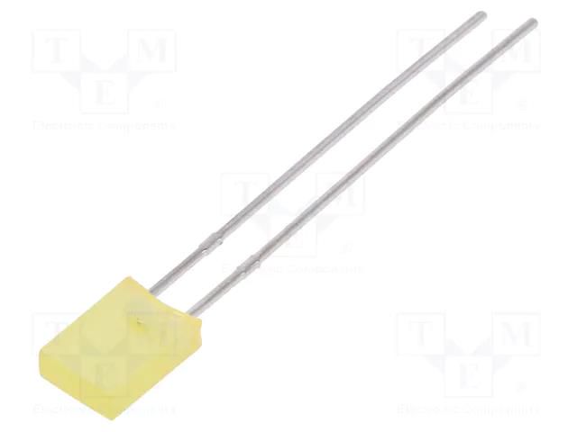 LED; yellow; rectangular; 5x2x7.15mm; 30÷70mcd; 130°; Front: flat LUCKYLIGHT LL-253YD1F-1B