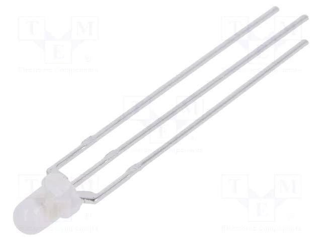 LED; yellow/yellow green; 3mm; 60°; Front: convex; No.of term: 3 LUCKYLIGHT LL-309YGM2E-C-1B