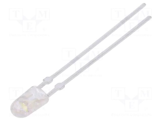 LED; white cold; oval; 3.9x3.2mm; 110/40°; Front: convex; 20mA LUCKYLIGHT LL-434WC2Q-W2-3P-T