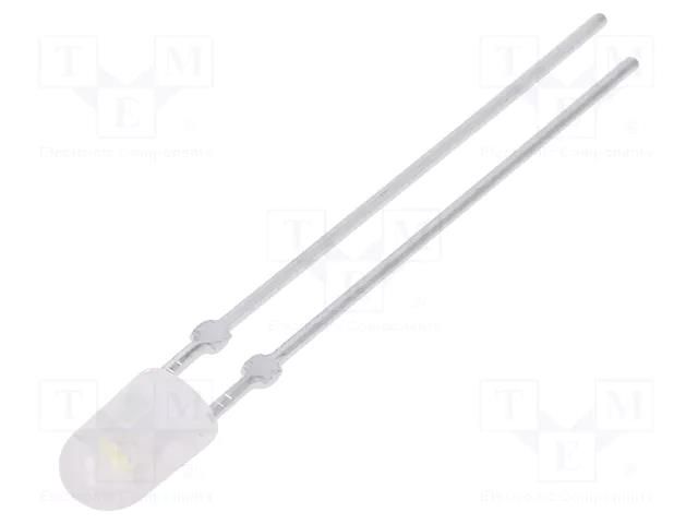 LED; white cold; oval; 3.9x3.2mm; 2200÷3800mcd; 110/40°; 20mA LUCKYLIGHT LL-434WM2Q-W2-3P-T
