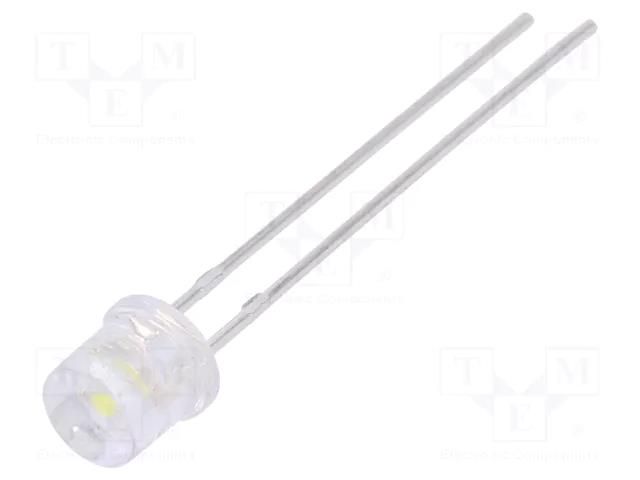 LED; white cold; 5mm; 1000÷1700mcd; 100°; Front: flat; 2.6÷3.6VDC LUCKYLIGHT LL-504WC1E-W2-3P