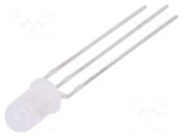 LED; yellow/yellow green; 5mm; 60°; Front: convex; No.of term: 3 LUCKYLIGHT LL-509YGM2E-C-1B