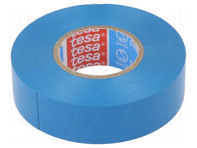 Tape: electrical insulating; W: 19mm; L: 20m; Thk: 0.15mm; blue; 240% TESA 53988-19/20-BL