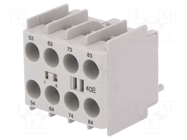 Auxiliary contacts; Leads: screw terminals; front; CI 5 DANFOSS 037H3511