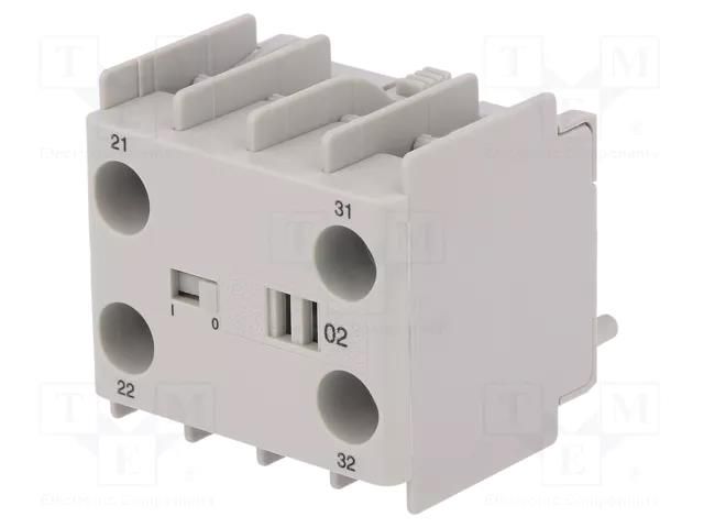 Auxiliary contacts; Leads: screw terminals; front; CI 5 DANFOSS 037H3513