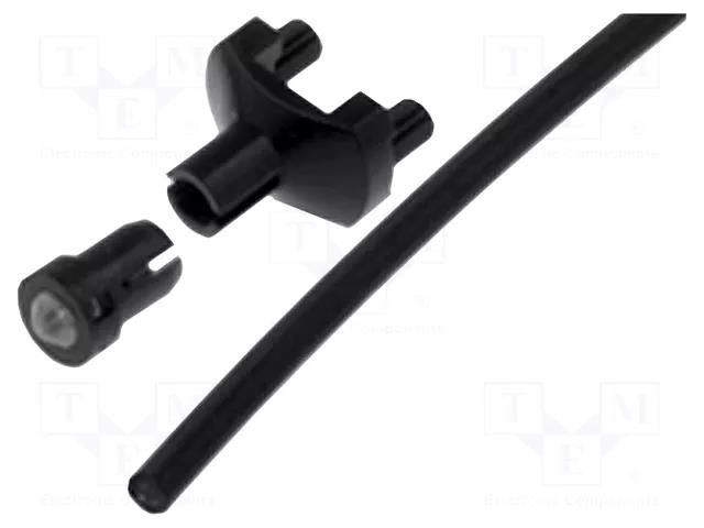 Fiber for LED; Ø: 2.2mm; L: 150mm; round; Front: convex MENTOR 1216.1001
