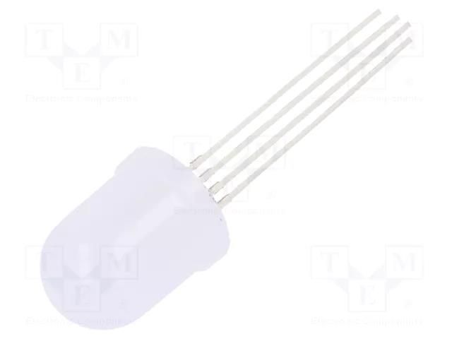 LED; red/green/yellow; 10mm; 180°; Front: convex; No.of term: 4 OPTOSUPPLY OSTQMAA1K2A