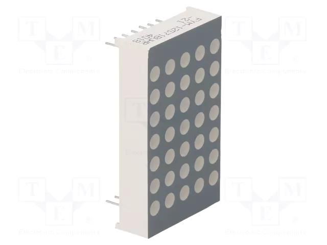 Display: LED; matrix; 5x7; red; 30÷60mcd; anode; 22.8x39.1x8mm FORYARD FYM-12571BUHR-21