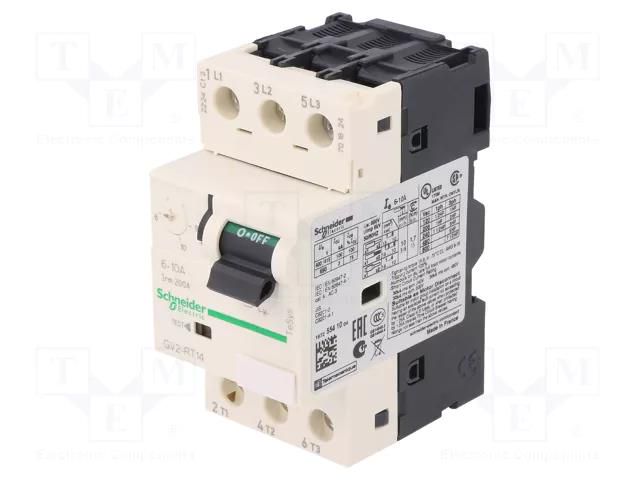 Motor breaker; 3/4kW; 230÷690VAC; for DIN rail mounting; IP20 SCHNEIDER ELECTRIC GV2RT14