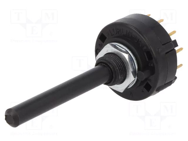 Switch: rotary; Pos: 6; 0.15A/250VDC; Poles number: 2; 30°; -30÷85°C LORLIN CK1513