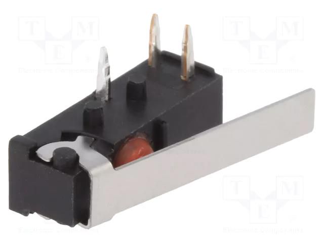 Microswitch SNAP ACTION; SPDT; Pos: 2; Leads: for PCB,angled SAIA-BURGESS F1NST8A1GP