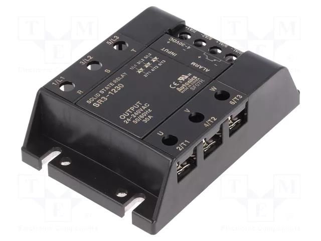 Relay: solid state; 30A; Uswitch: 24÷240VAC; 3-phase; -30÷80°C; SR3 AUTONICS SR3-1230