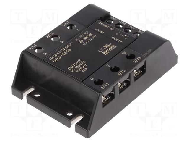 Relay: solid state; 40A; Uswitch: 48÷480VAC; 3-phase; -30÷80°C; SR3 AUTONICS SR3-4440