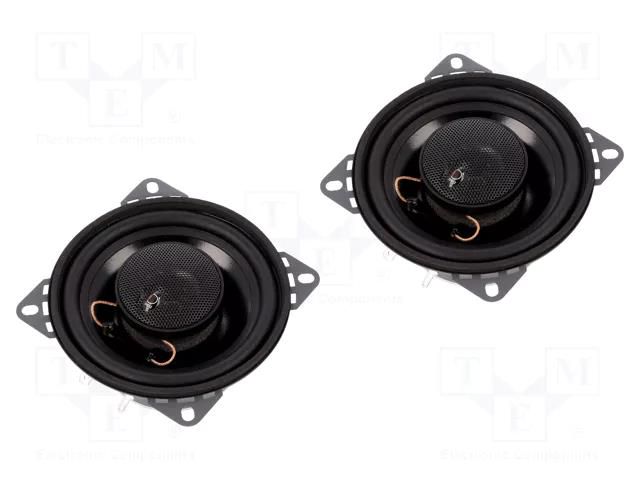 Car loudspeakers; two-way; 100mm; 80W; 80÷20000Hz; 4Ω; 2pcs. DIETZ CX-100