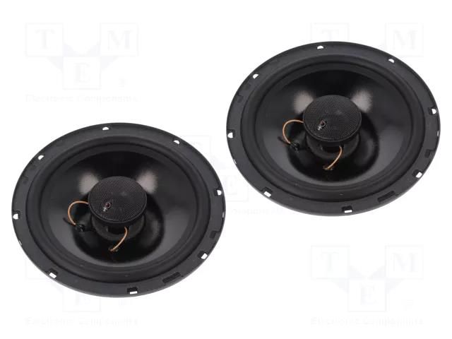 Car loudspeakers; two-way; 165mm; 135W; 58÷21000Hz; 4Ω; 2pcs. DIETZ CX-160