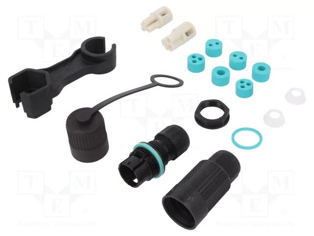 Connector: AC supply; screw terminal; male + female; TH384; 16A TECHNO THR.384.S3A