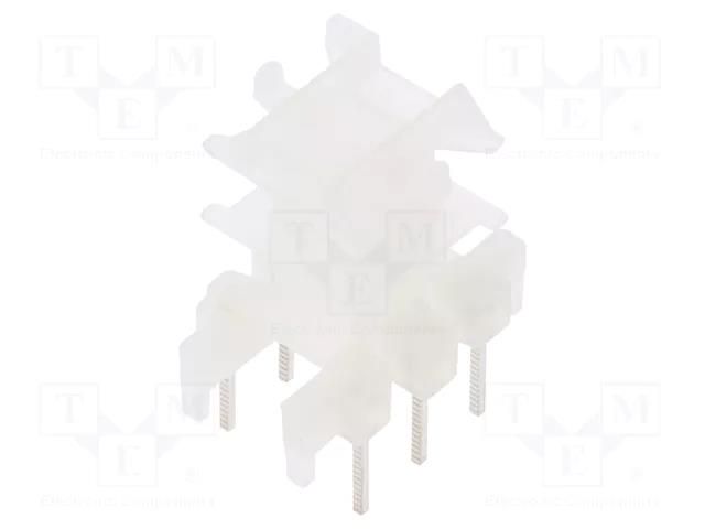 Coil former: with pins; plastic; No.of term: 6; Poles number: 2 WEISSER WE-3261V