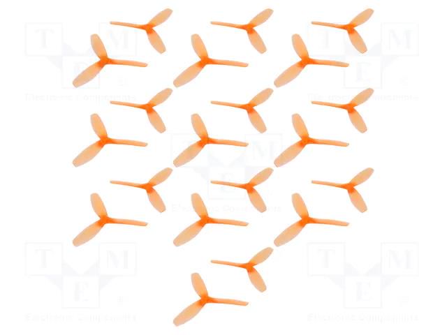 Propeller; Kit: CW x10 + CCW x10; orange; Number of blades: 3 EMAX EMAXT5050-ORANGE