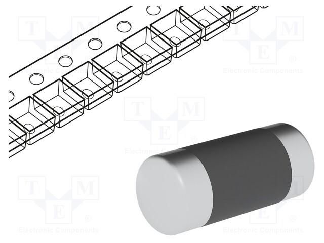 Resistor: thin film; SMD; 0204 MiniMELF; 470Ω; 0.4W; ±1%; -55÷155°C VISHAY SMDMM0204-470R