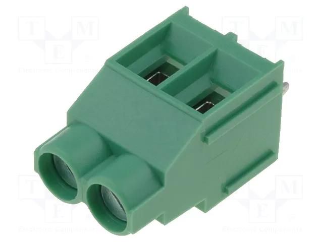 PCB terminal block; angled 90°; 6.35mm; ways: 2; on PCBs; 4mm2 DEGSON ELECTRONICS DG636-6.35-2P14