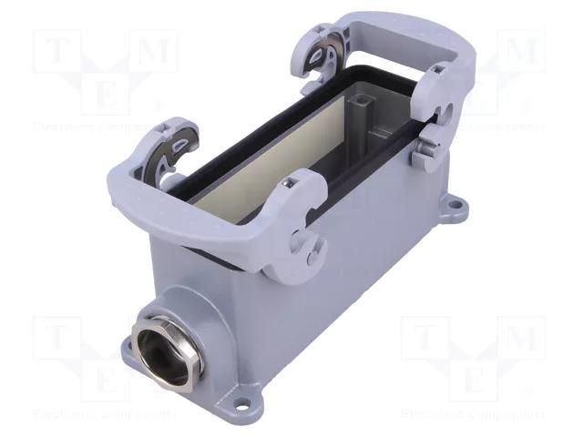 Enclosure for connectors: HDC; size 24; M25; Gland holes: 1 WIELAND 70.331.2435.0