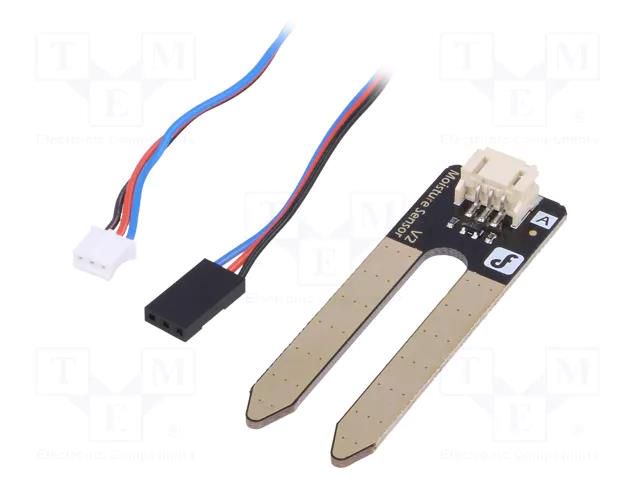 Sensor: humidity; for soil; analog; 3.3÷5VDC; Kit: module,cables DFROBOT DF-SEN0114