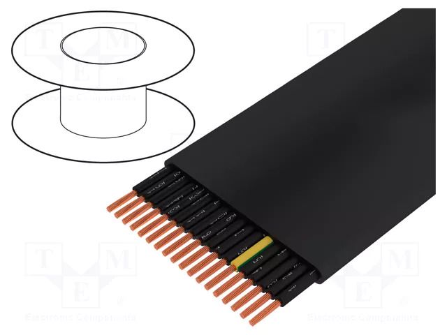 Wire; H05VVH6-F; 18G1mm2; unshielded; 300V,500V; Cu; stranded TKD TKD-3000601