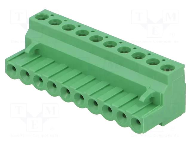 Connector: pluggable terminal block; plug; female; 15A; 300V; 1x10 TE Connectivity 1-796634-0