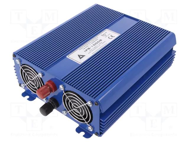 Converter: DC/AC; 550W; Uout: 230VAC; 11÷15VDC; 240x190x80mm; 92% AZO DIGITAL AZO-IPS-1000/12V-E