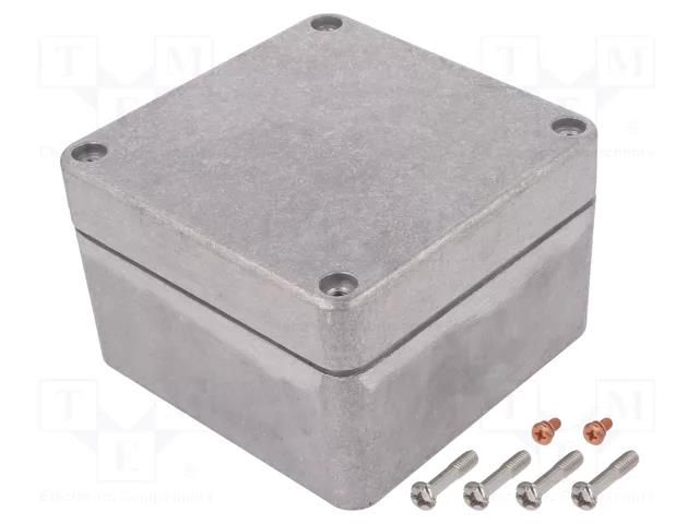 Enclosure: multipurpose; X: 125mm; Y: 125mm; Z: 80mm; aluminium; IP68 DELTRON ENCLOSURES DEL-486-121208-68
